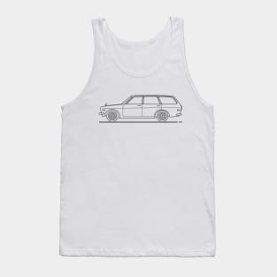 retro family car b Tank Top